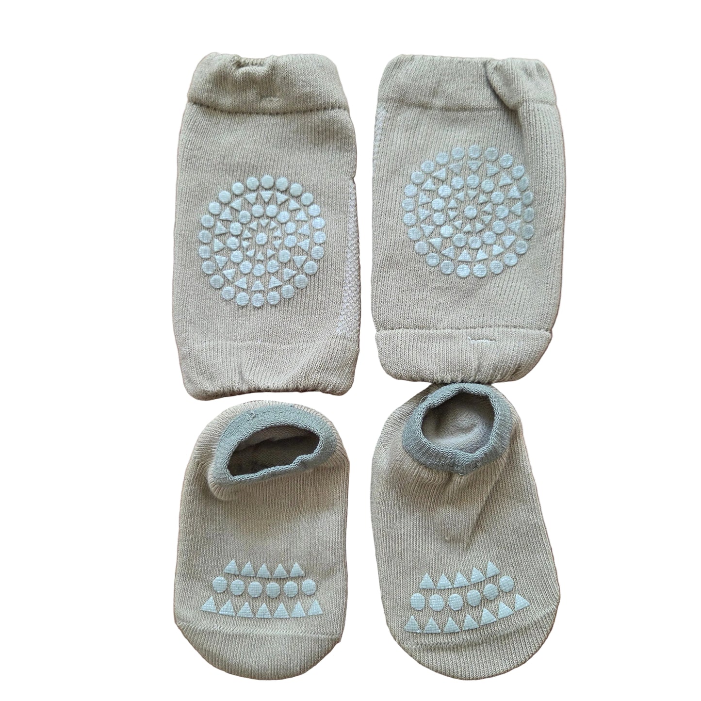 rutschfeste Baby-Knieschoner mit Socken