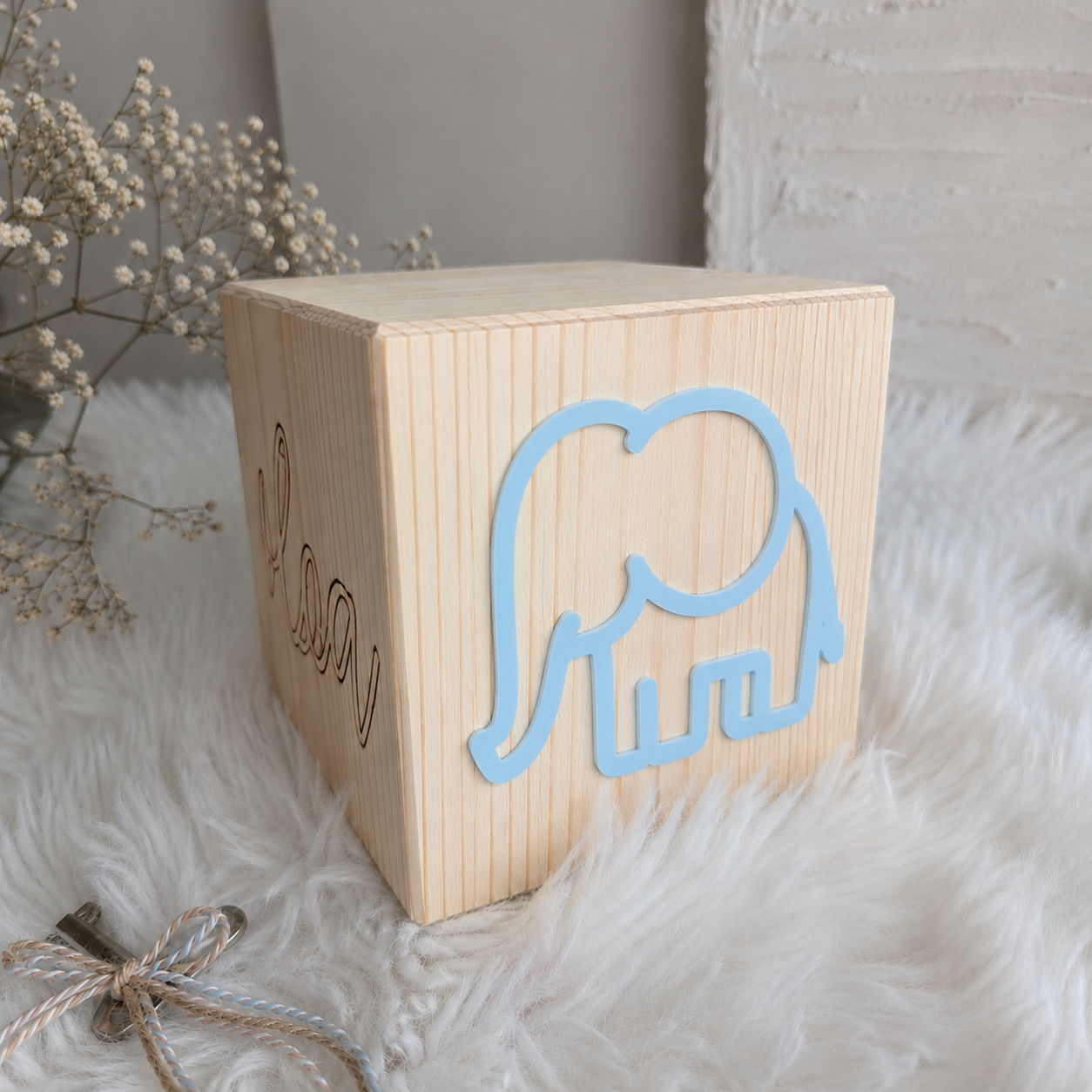 Spardose personalisiert Name & Tiermotiv inkl. Schlüsselanhänger
