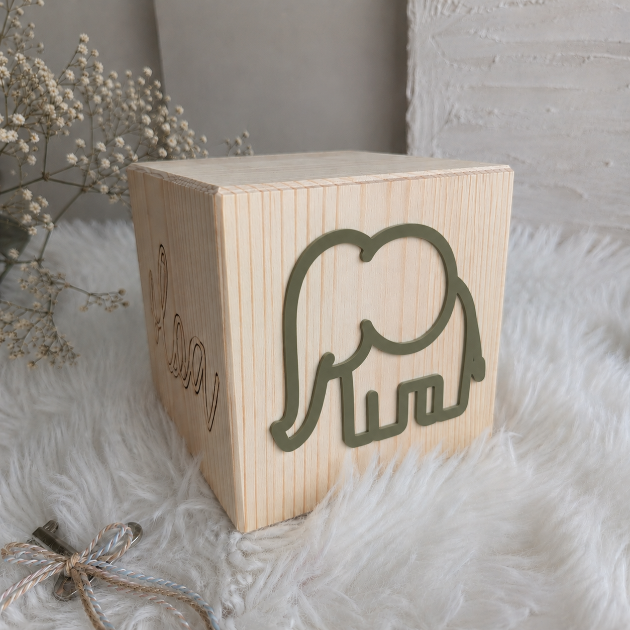 Spardose personalisiert Name & Tiermotiv inkl. Schlüsselanhänger